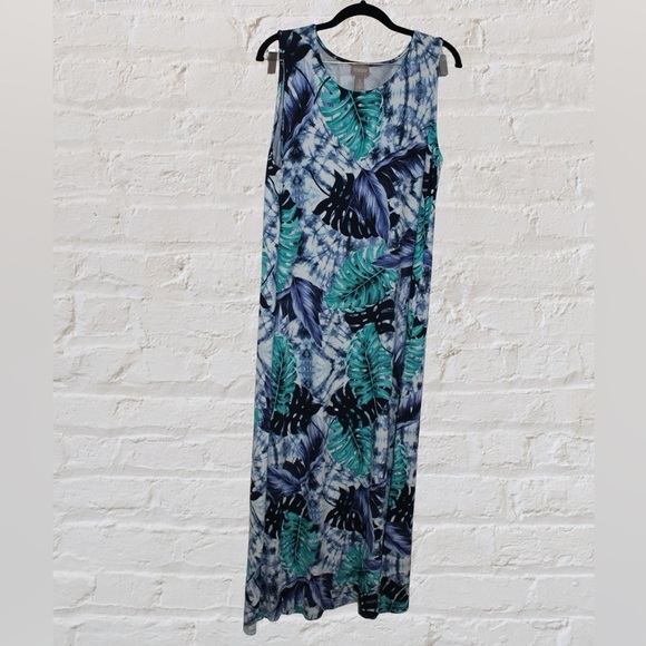 Chico's Tropical Maxi Dress - Picture 1 of 3
